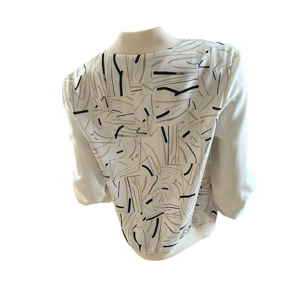 St. John vintage sporty zipper front abstract nautical cruise wear jacket M - Picture 5 of 10